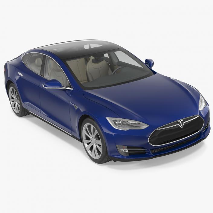 Tesla Model S 75D 2015 3D