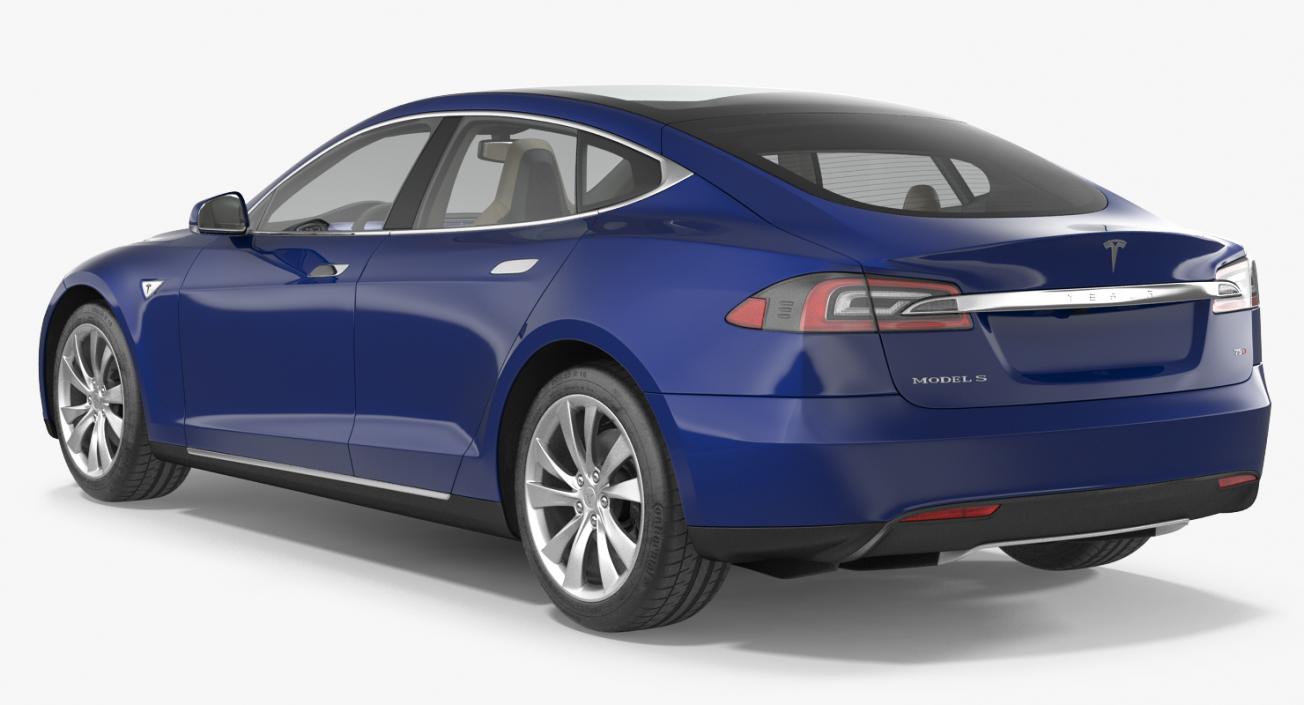 Tesla Model S 75D 2015 3D