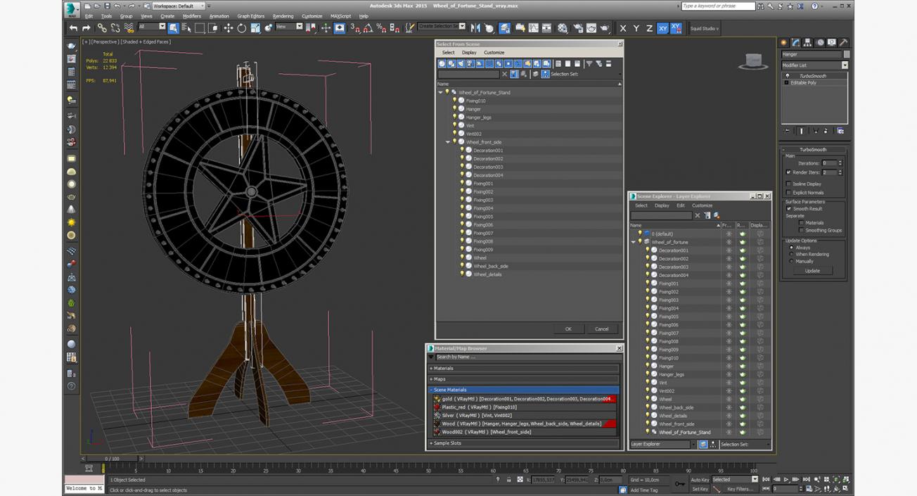 Wheel of Fortune Stand 3D