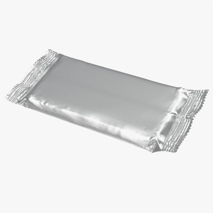 3D Wide Foil Chocolate Bar model