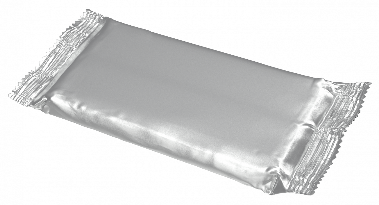 3D Wide Foil Chocolate Bar model