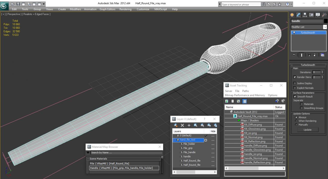 3D model Half Round File