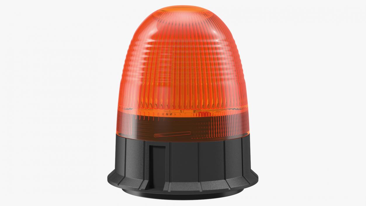 Magnetic Orange Flashing Beacon Light 3D