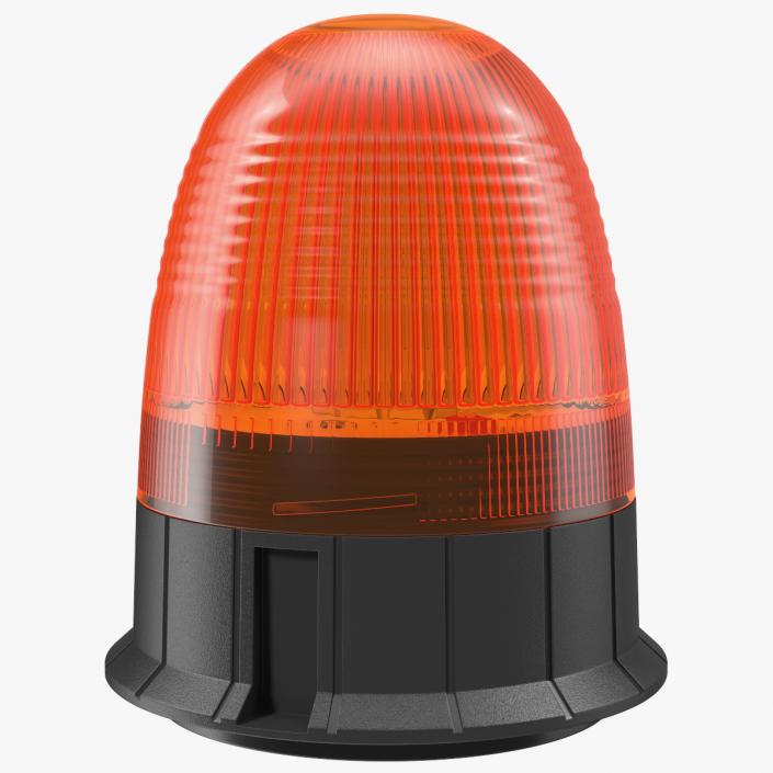 Magnetic Orange Flashing Beacon Light 3D