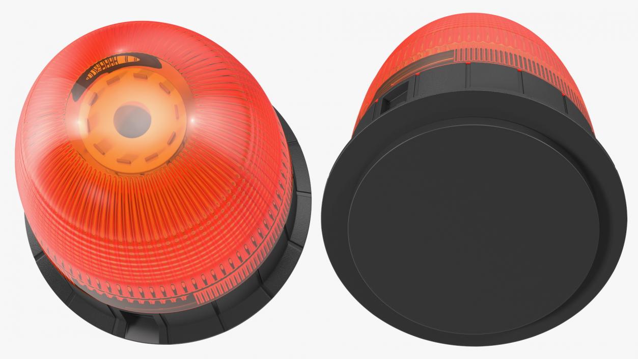 Magnetic Orange Flashing Beacon Light 3D