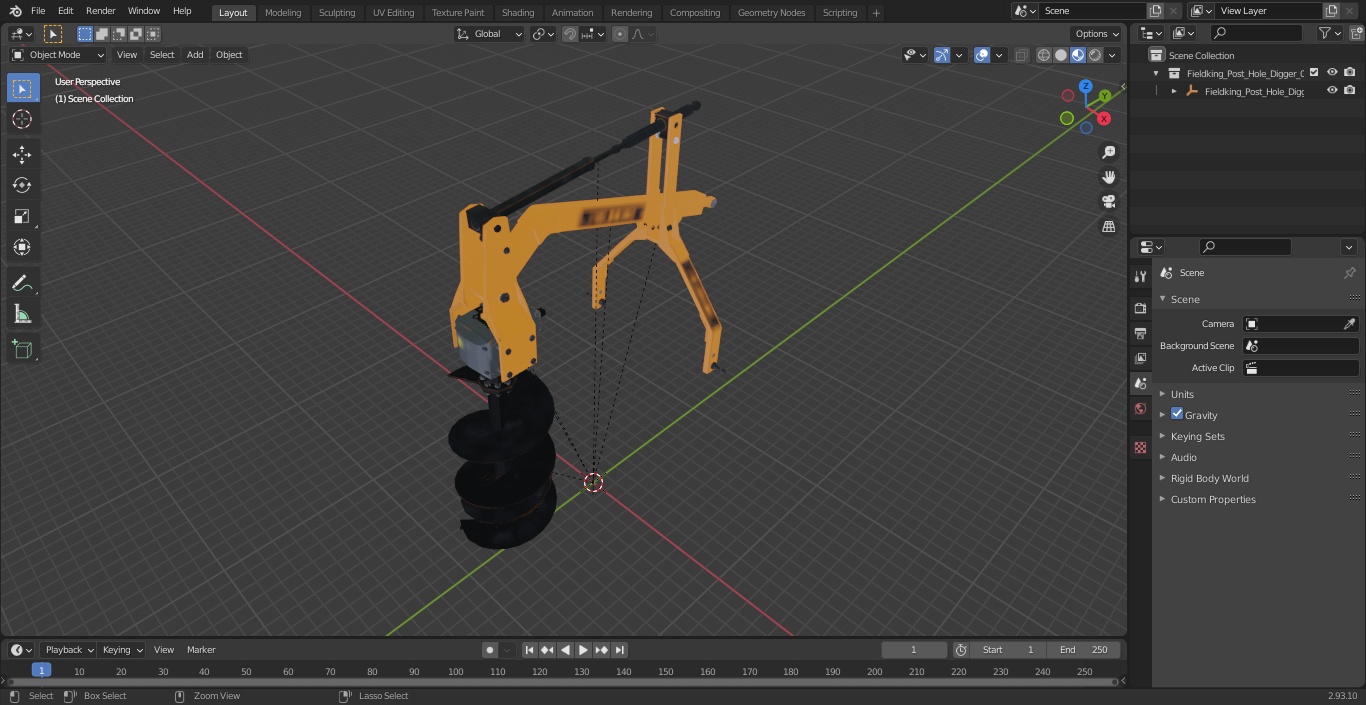 3D Fieldking Post Hole Digger