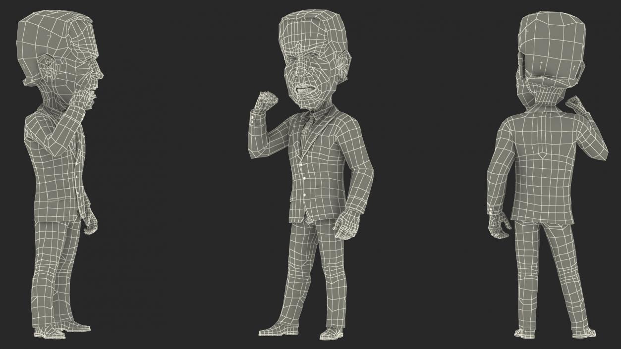 3D model Cartoon Joe Biden Speaker Pose