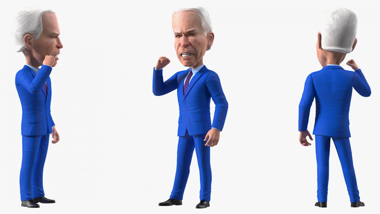 3D model Cartoon Joe Biden Speaker Pose