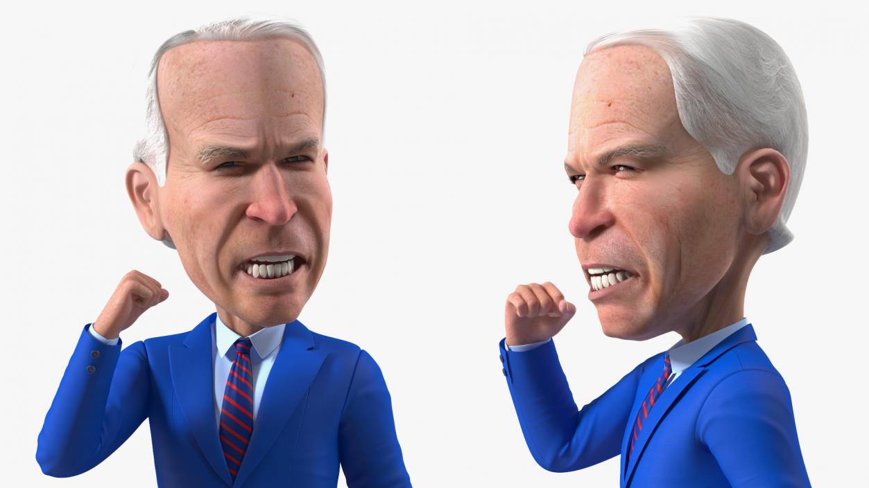 3D model Cartoon Joe Biden Speaker Pose