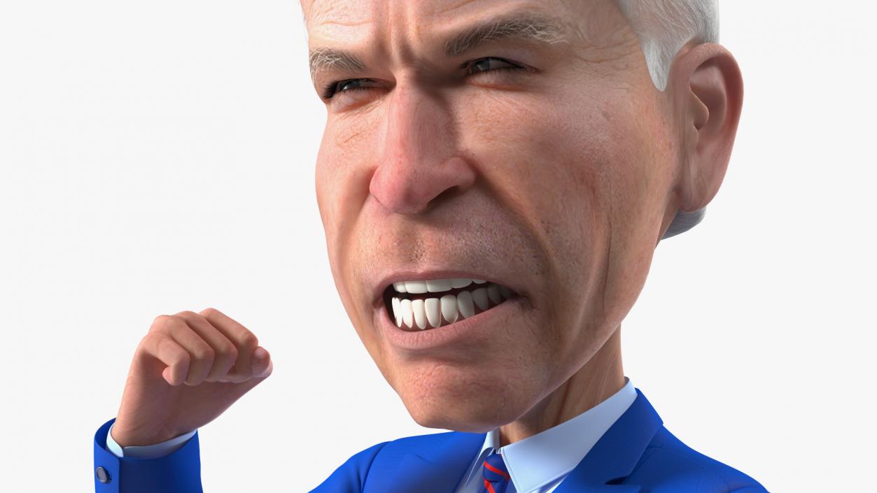 3D model Cartoon Joe Biden Speaker Pose