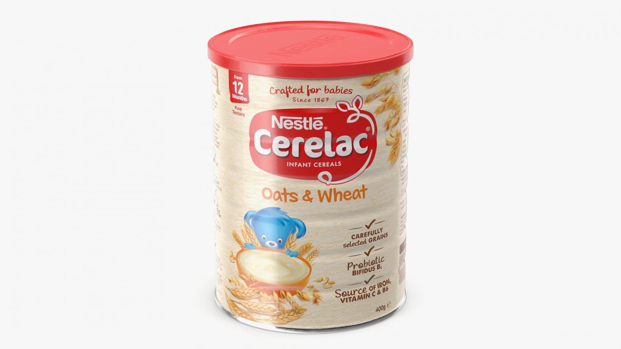 Nestle Cerelac Oats and Wheat 3D model