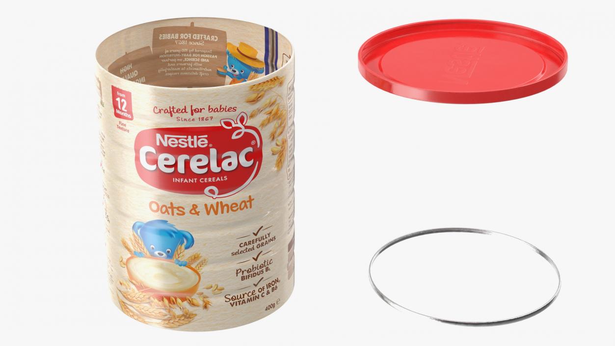 Nestle Cerelac Oats and Wheat 3D model