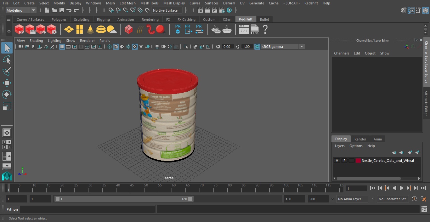 Nestle Cerelac Oats and Wheat 3D model