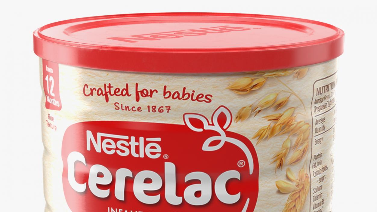 Nestle Cerelac Oats and Wheat 3D model