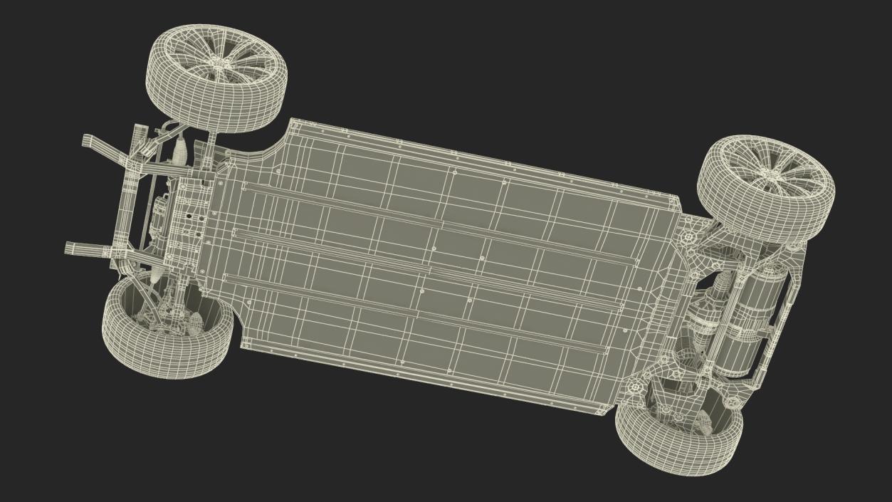 3D Electric Vehicle Chassis and Battery Pack