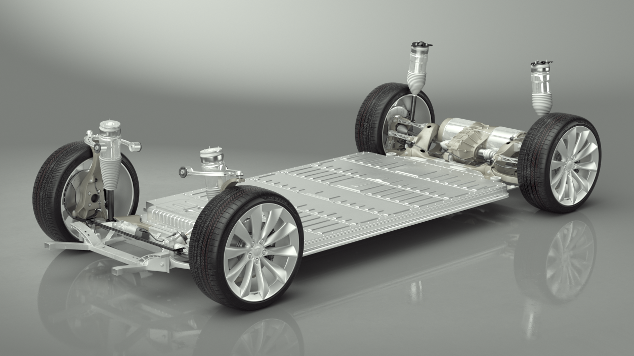 3D Electric Vehicle Chassis and Battery Pack