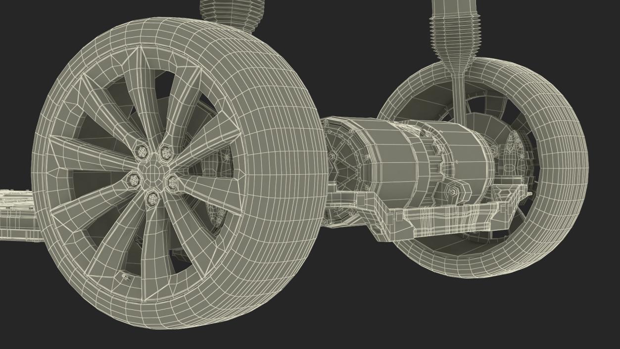 3D Electric Vehicle Chassis and Battery Pack