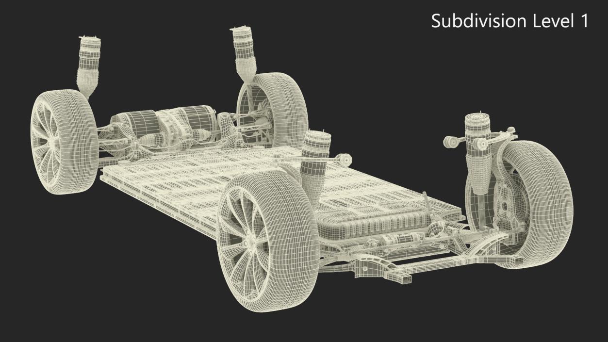 3D Electric Vehicle Chassis and Battery Pack