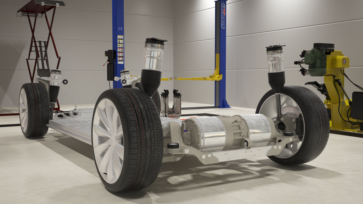 3D Electric Vehicle Chassis and Battery Pack