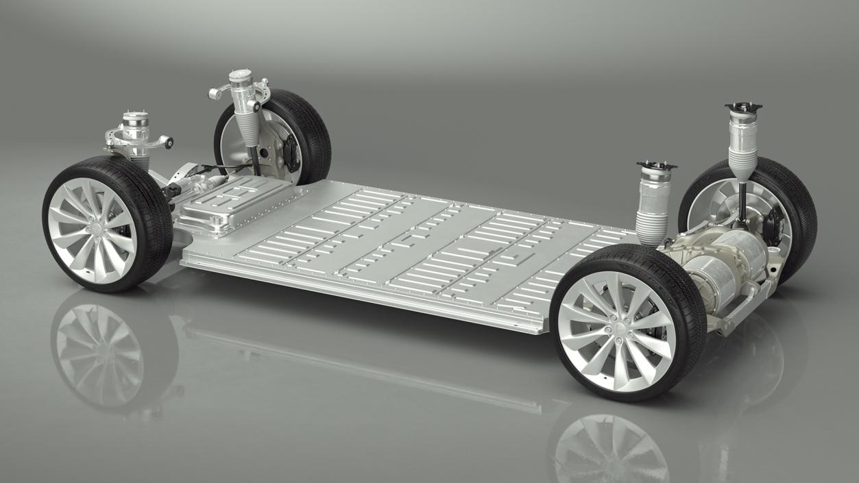 3D Electric Vehicle Chassis and Battery Pack