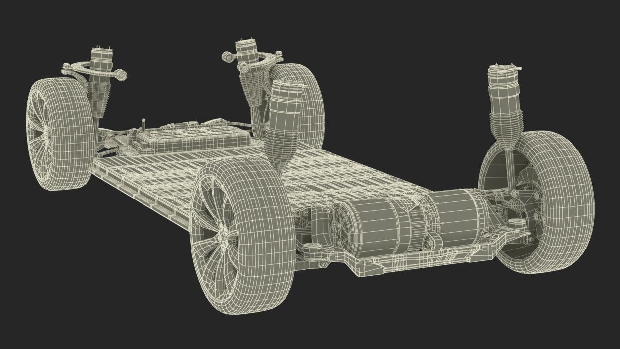 3D Electric Vehicle Chassis and Battery Pack