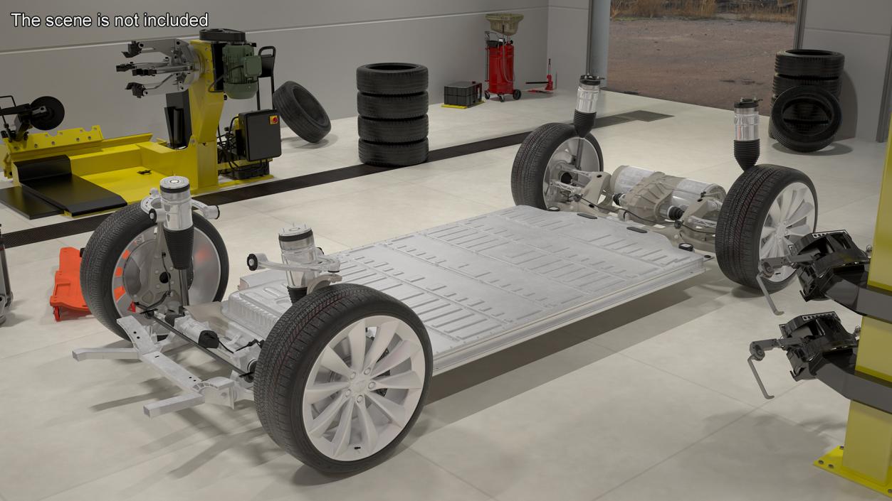 3D Electric Vehicle Chassis and Battery Pack