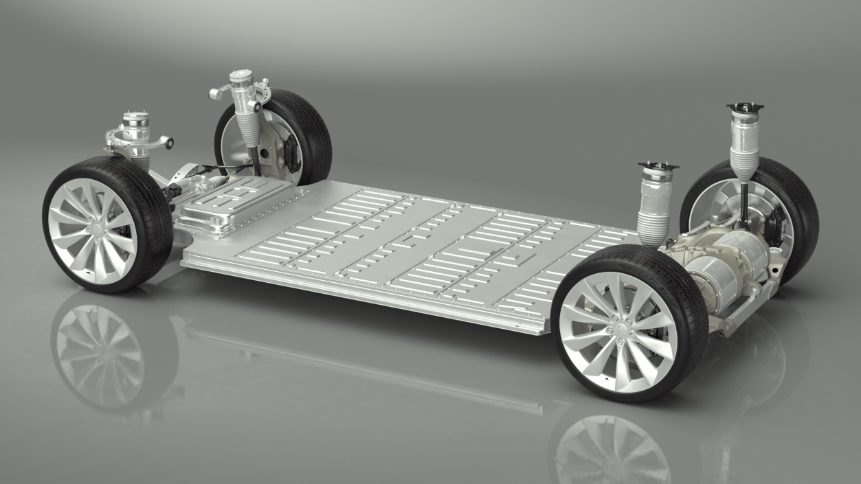 3D Electric Vehicle Chassis and Battery Pack