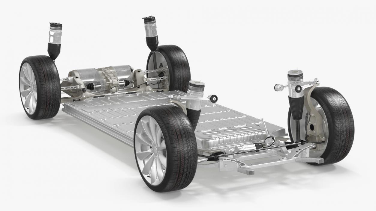 3D Electric Vehicle Chassis and Battery Pack