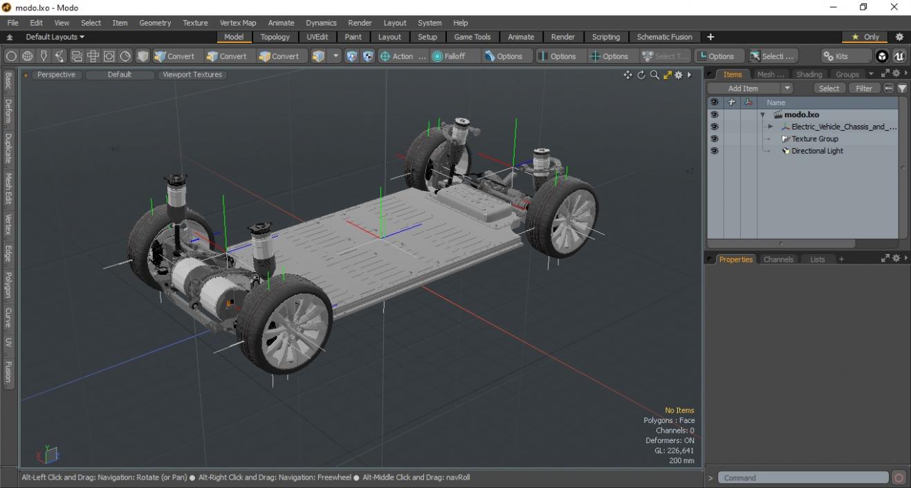 3D Electric Vehicle Chassis and Battery Pack