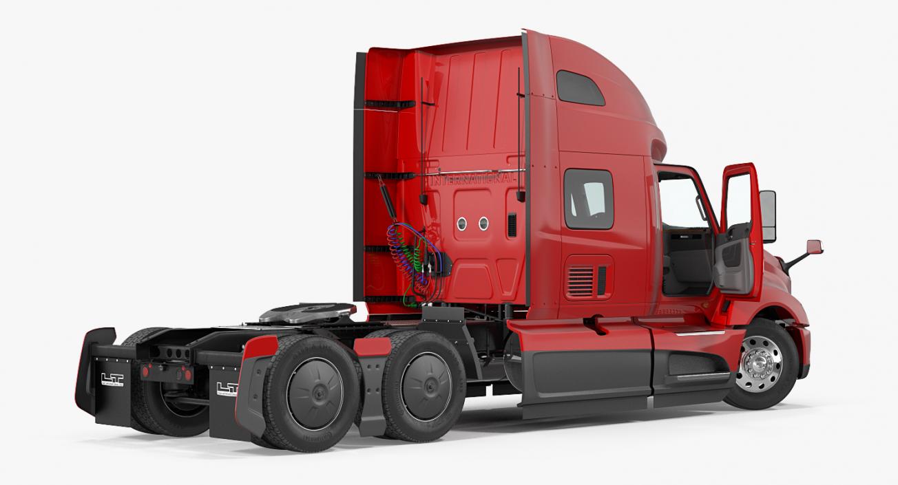 Rigged Semi Trucks Collection 3D model