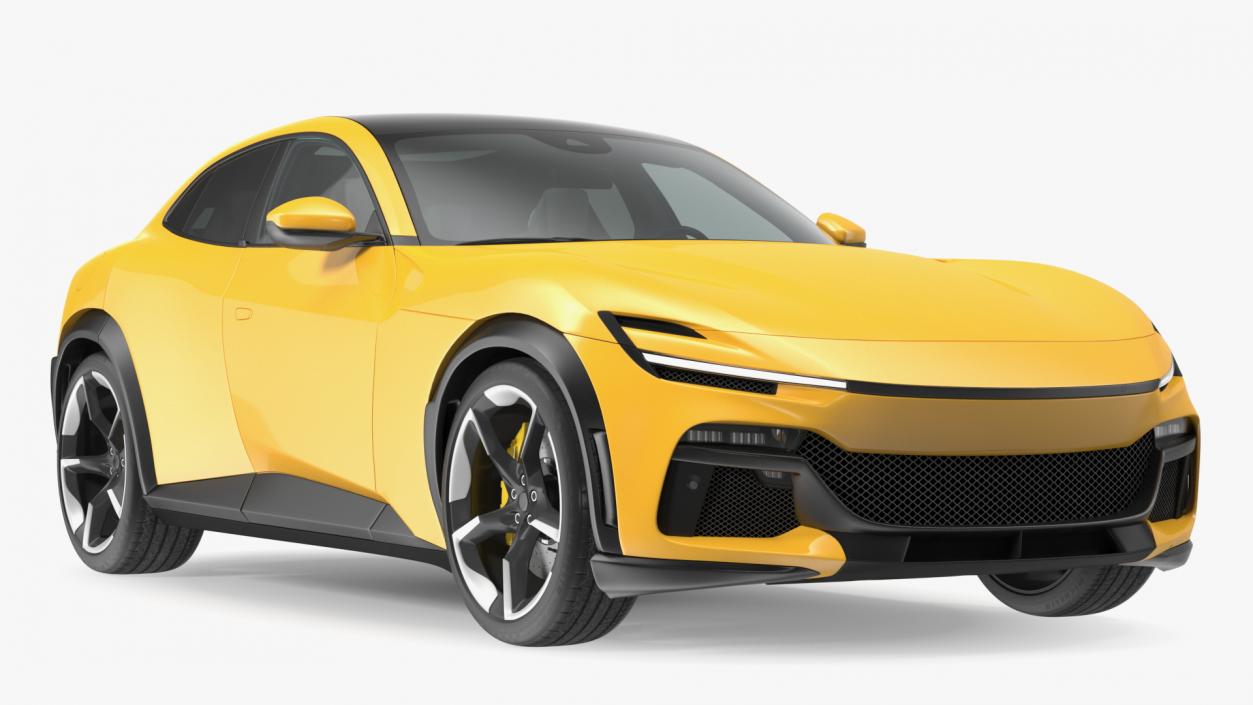 3D model Yellow Extreme Crossover Sports Car