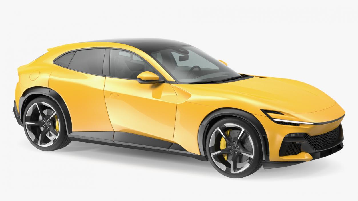 3D model Yellow Extreme Crossover Sports Car