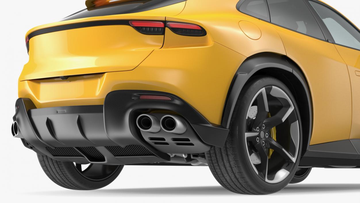 3D model Yellow Extreme Crossover Sports Car