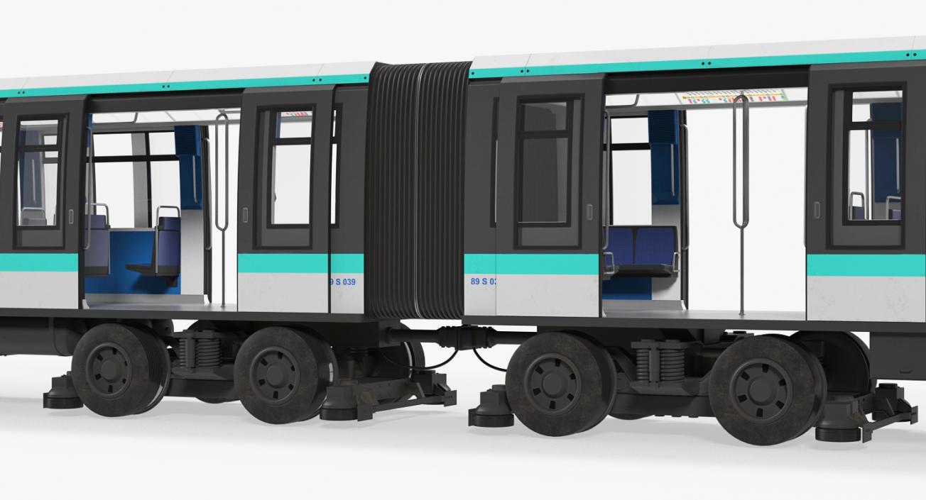 3D Subway Trains Rigged Collection 2 model