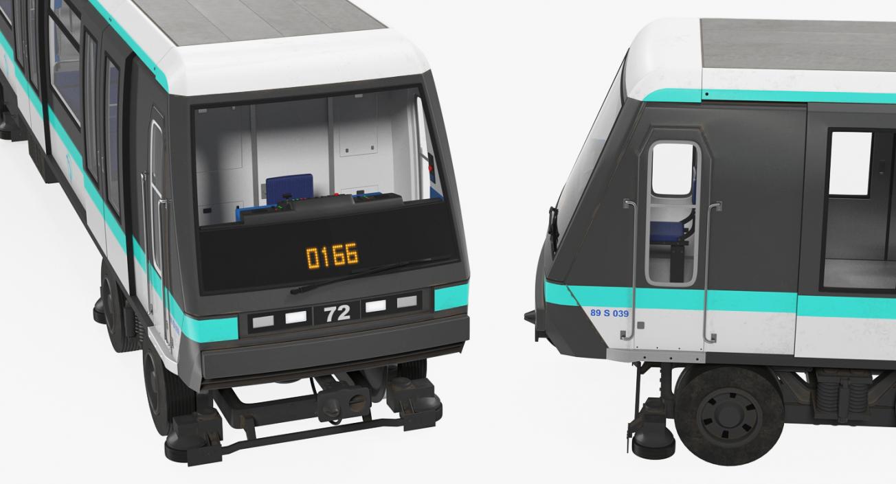 3D Subway Trains Rigged Collection 2 model