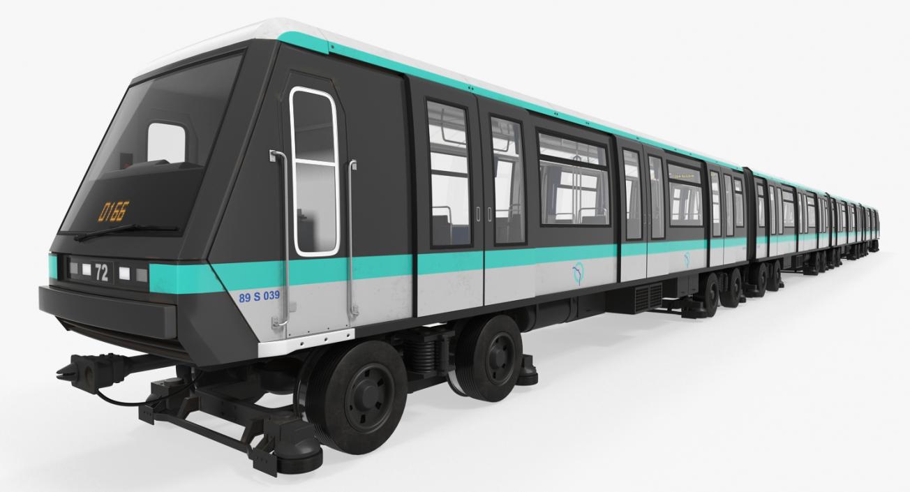 3D Subway Trains Rigged Collection 2 model