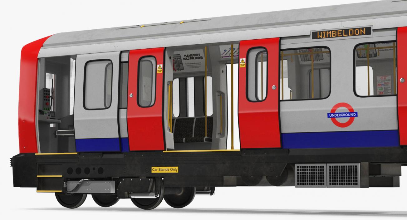 3D Subway Trains Rigged Collection 2 model