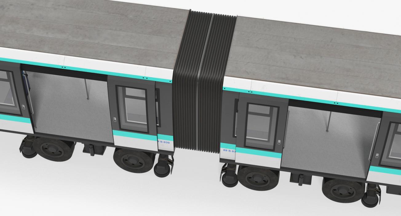 3D Subway Trains Rigged Collection 2 model