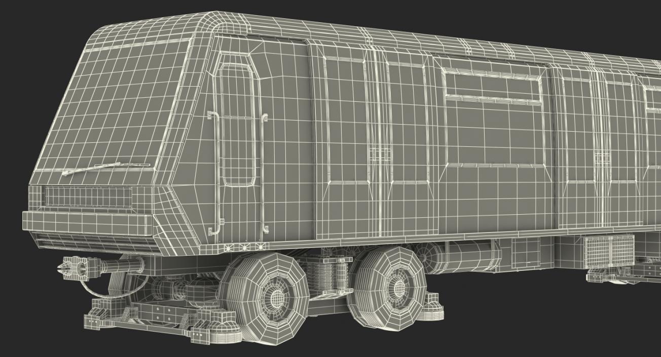 3D Subway Trains Rigged Collection 2 model