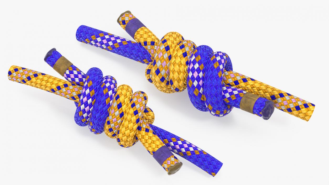 Double Fishermans Bend Knot Rope 3D