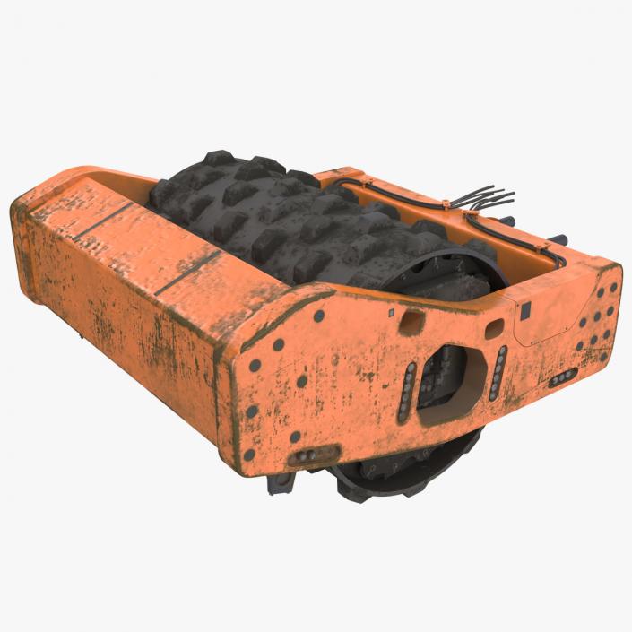 3D Soil Roller Barrel model