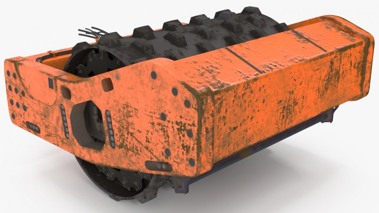 3D Soil Roller Barrel model