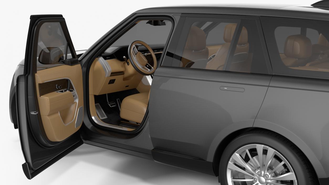 3D Luxury European SUV Rigged