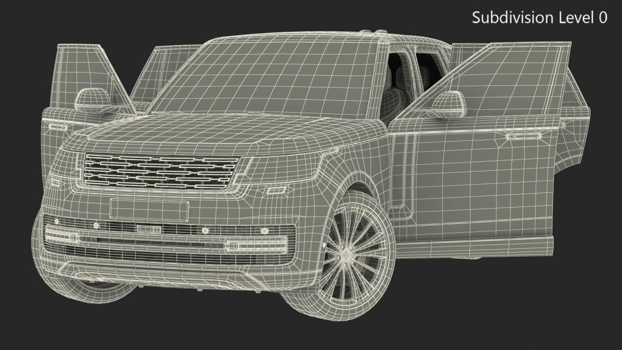 3D Luxury European SUV Rigged