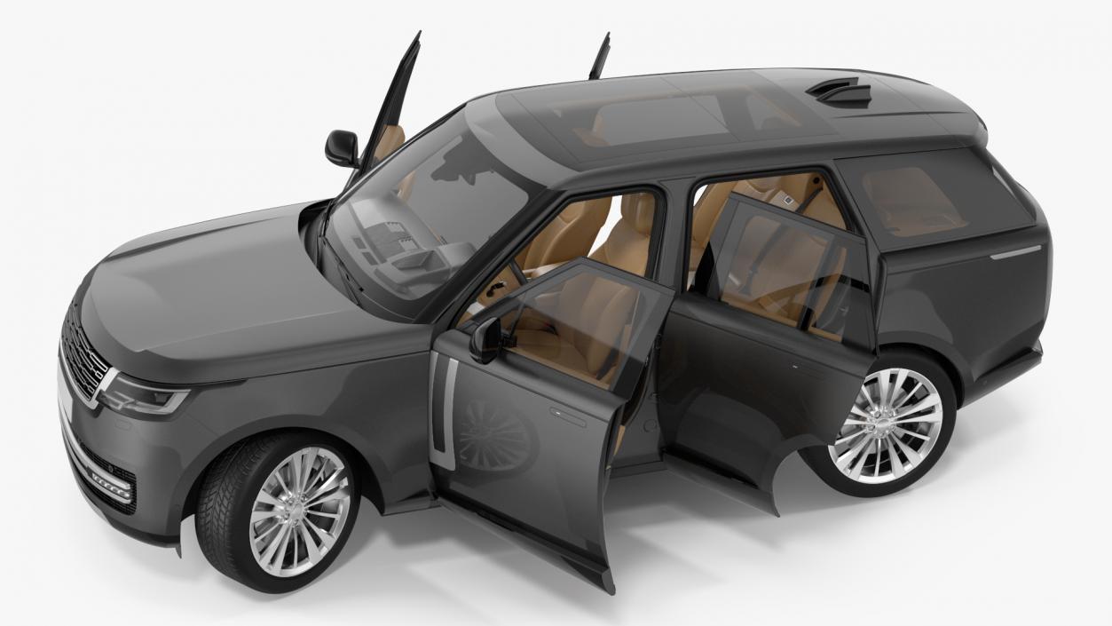 3D Luxury European SUV Rigged