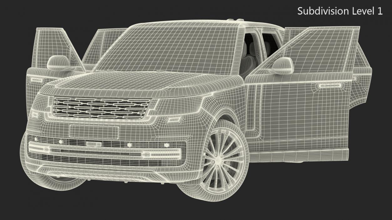 3D Luxury European SUV Rigged