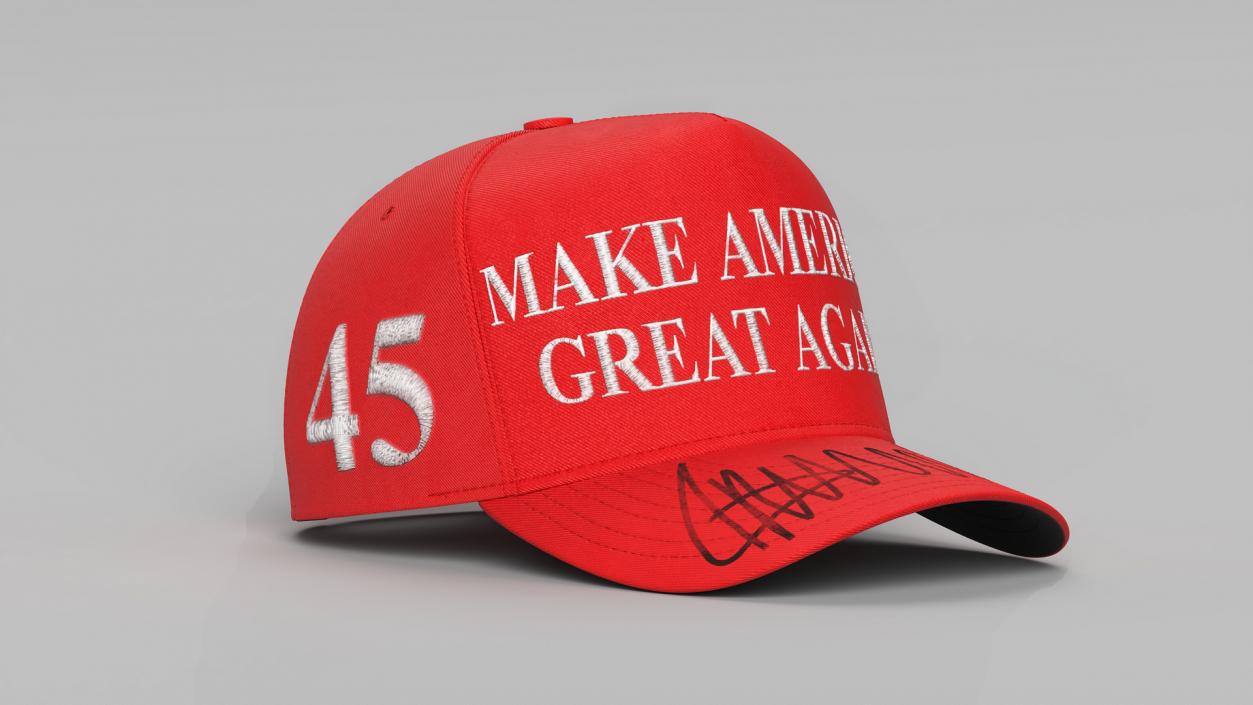 Trump Baseball Cap Red 3D