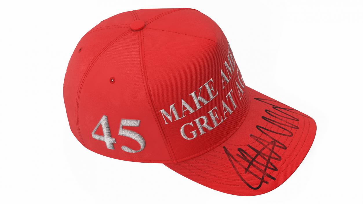 Trump Baseball Cap Red 3D