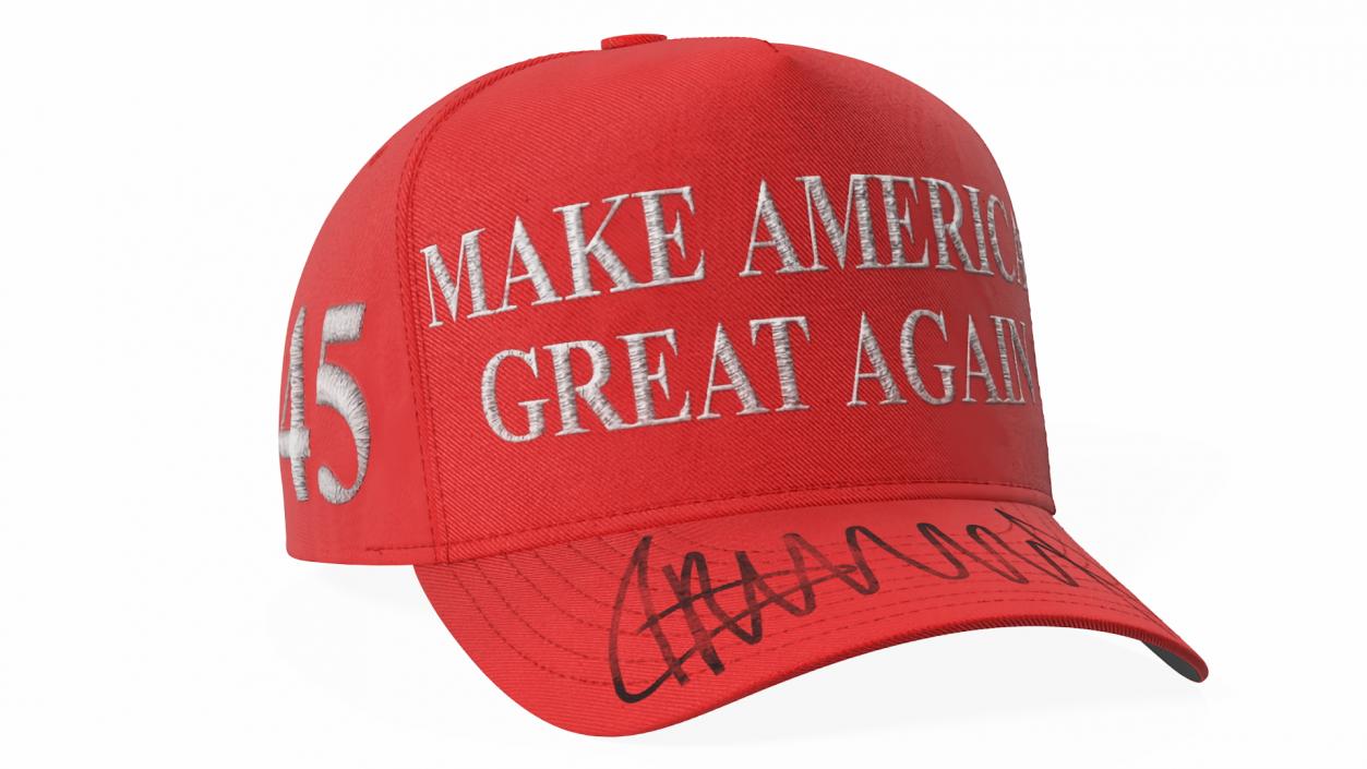 Trump Baseball Cap Red 3D