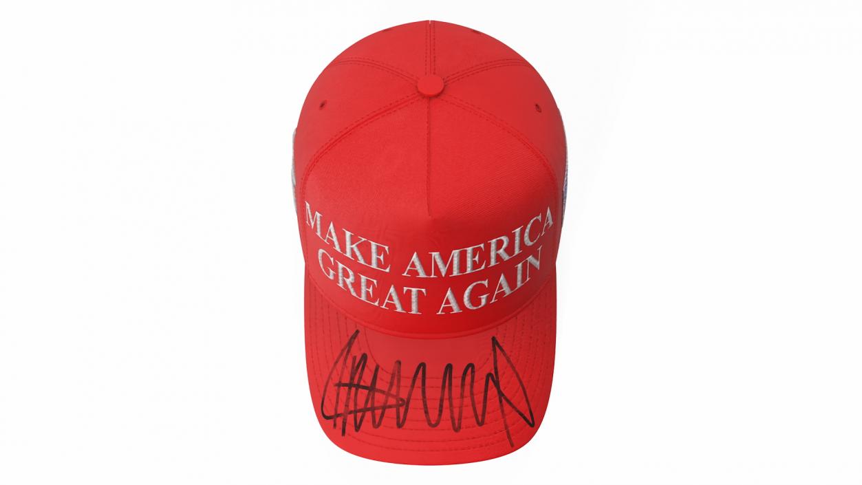 Trump Baseball Cap Red 3D